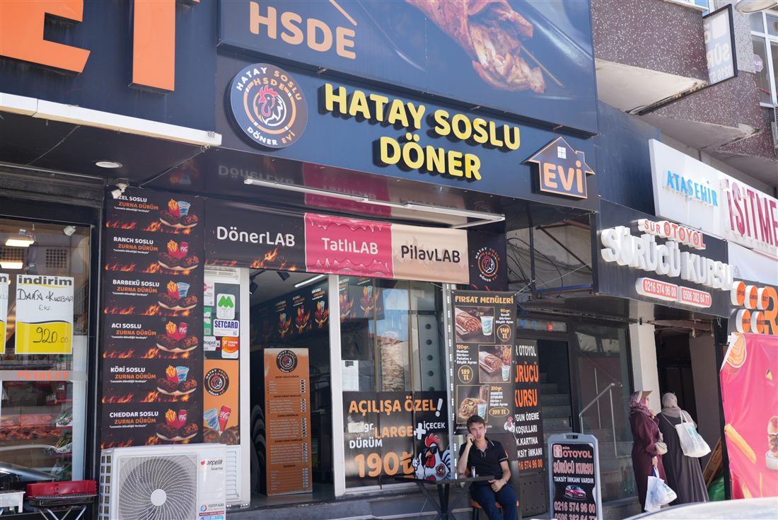 Hatay Soslu Döner Evi Ataşehir şubesi cephesi
